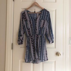 H&M detailed striped and patterned romper